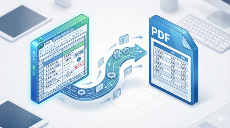 Excel to PDF変換で文字化けした話と、失敗しない方法