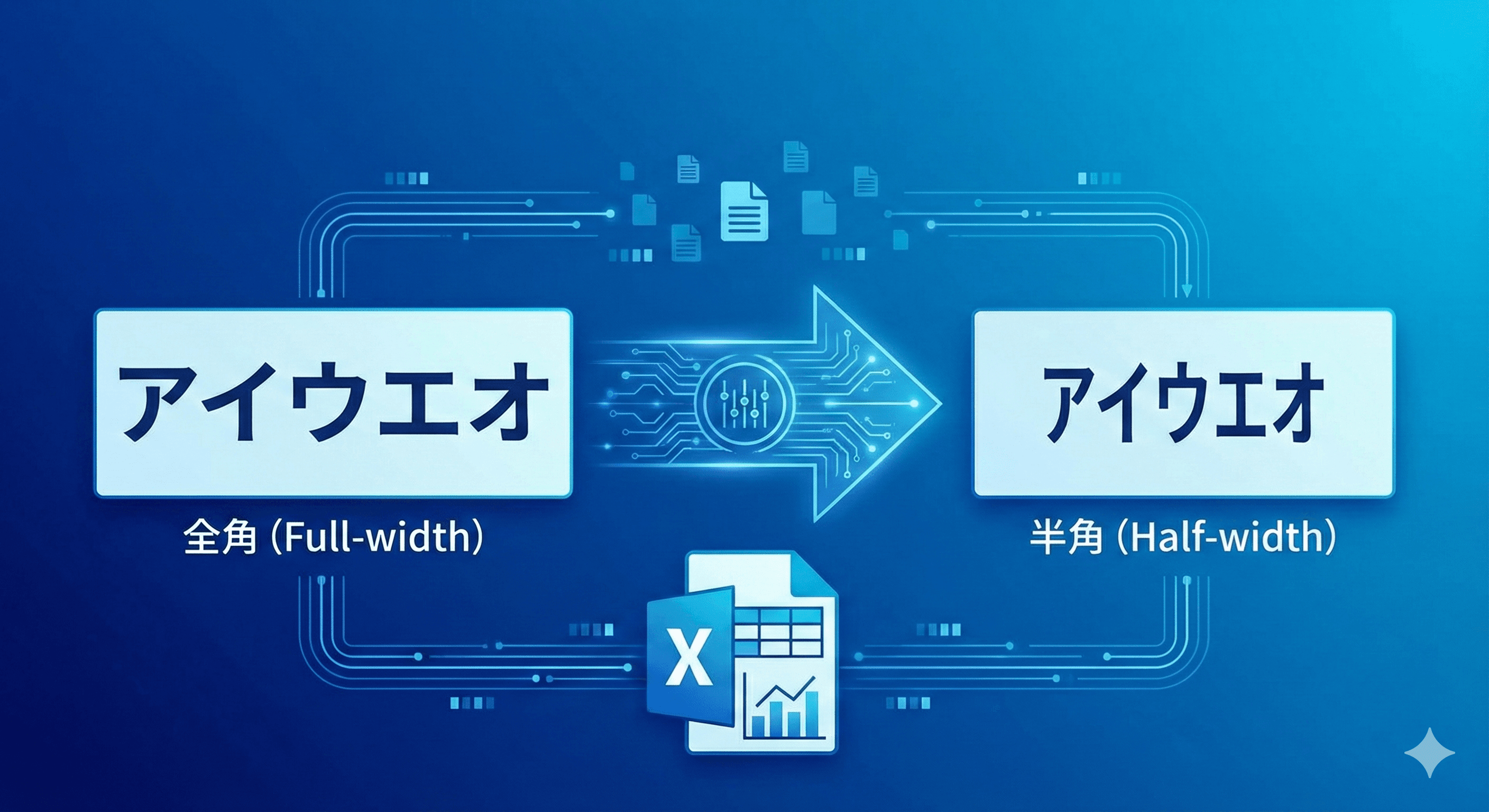 【無料】全角半角変換ツール｜Excelデータ500行を10秒で一括変換した方法