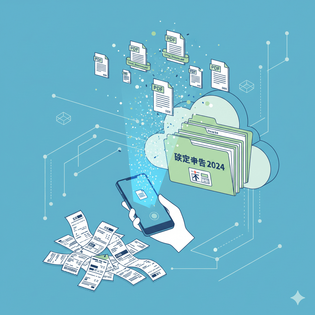 【2026年版】確定申告の領収書をPDFでまとめる方法｜スマホで簡単スキャン＆整理術