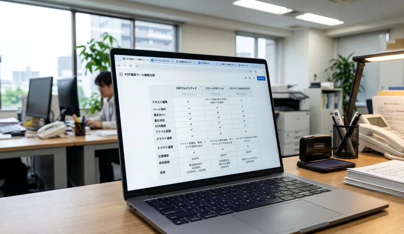 Adobe Acrobatの無料代替ツール5選【2026年最新・登録不要】