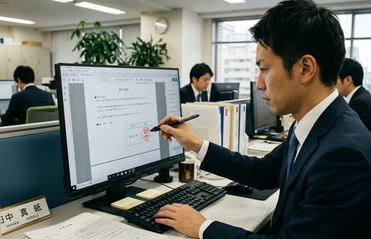 電子ハンコ（電子印鑑）をPDFに押す方法【無料・登録不要】