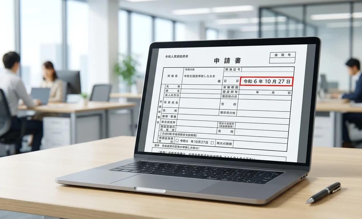 PDFに令和の日付を自動入力する方法【申請書・届出書対応】