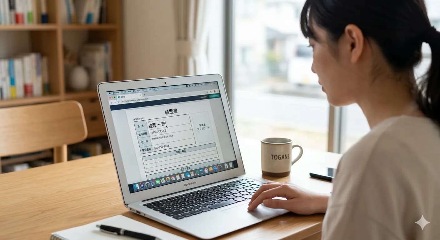 履歴書のPDFに文字を入力する方法【手書き不要・無料】